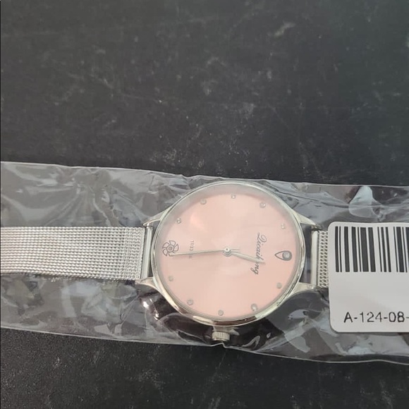 SILVER PINK Luxury Women Green Dial Bracelet Quart - Picture 3 of 5